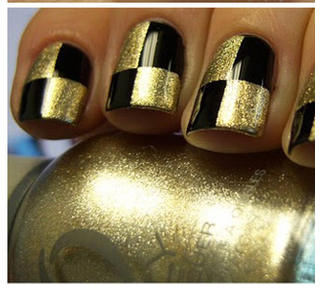 Featured image of post Unha Preta Decorada Com Dourado In cio unhas decoradas 60 unhas decoradas com rosas