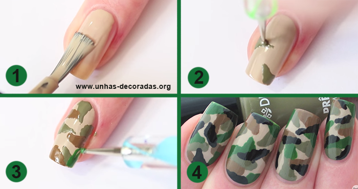 Unhas Camufladas - Tutorial Fácil!