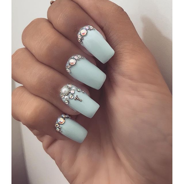 25 Modelos de unhas com pedras e como aplicar jóias nas unhas Eu Amo Artesanato Unicornio ~ 25 Modelos de unhas com pedras e como aplicar jóias nas unhas